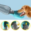 Dog Travel Water Bottle Portable Pet Drinking Cup with Feeding Bowl for Dogs Cats Outdoor Walking Traveling Hiking