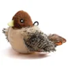 Interactive Cat Toys Flying Bird Cat Toy Flapping Wings Sparrow Catnip Toys Vivid Chirpi]ng Simulation Bird Interactive Cat Toy - Image 2