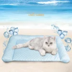 Summer Pet Ice Pad Gel Cooling Dog House Cat House Mat Washable Cool Breathable Anti-scratch Bite Non-slip Pet Mattress 2025