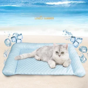 Summer Pet Ice Pad Gel Cooling Dog House Cat House Mat Washable Cool Breathable Anti-scratch Bite Non-slip Pet Mattress 2025